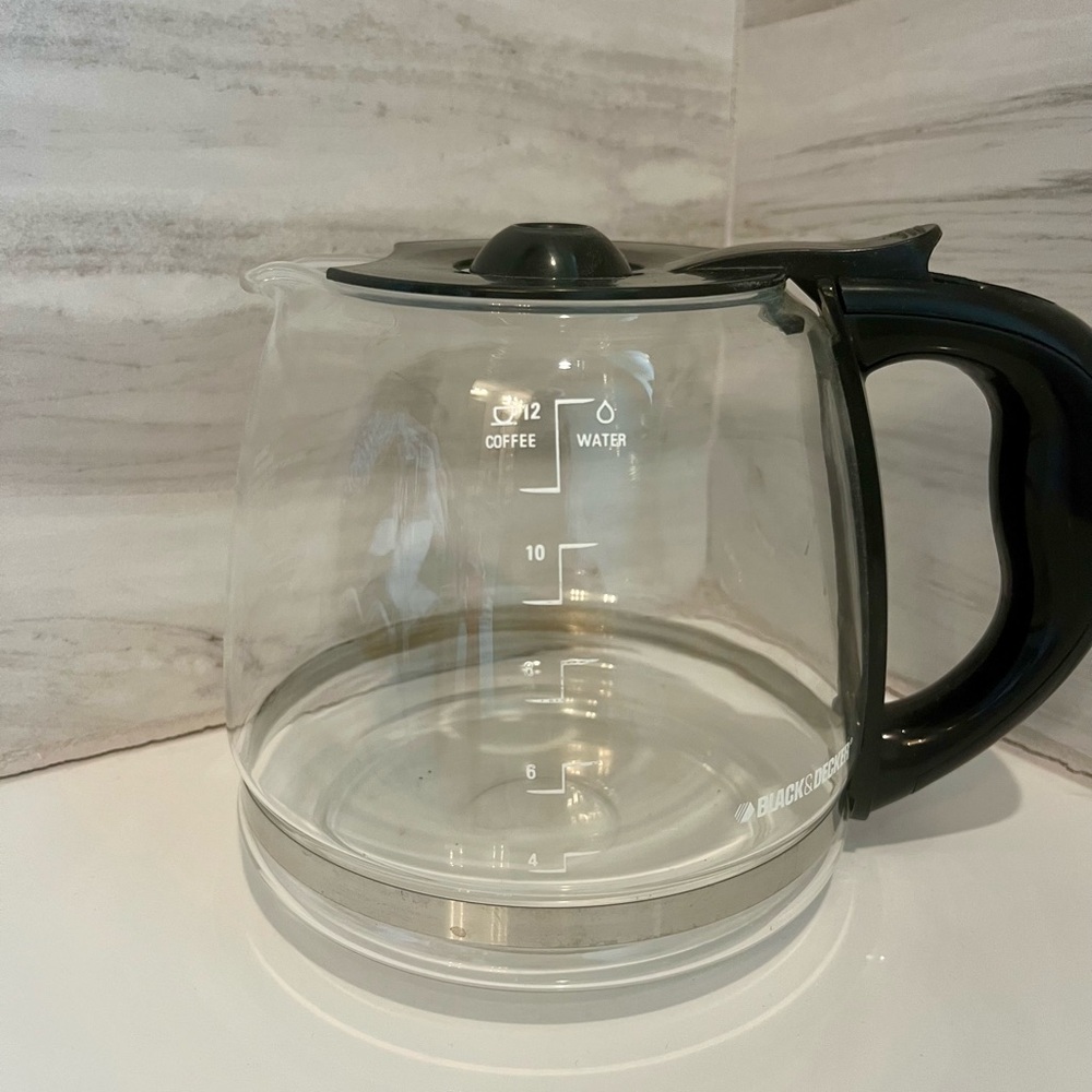 Black And Decker Coffee Maker Replacement 12 Cup Glass Carafe Coffee Pot Black